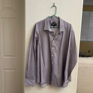 Kenneth Cole Reaction Gray Casual Button Down Shirt